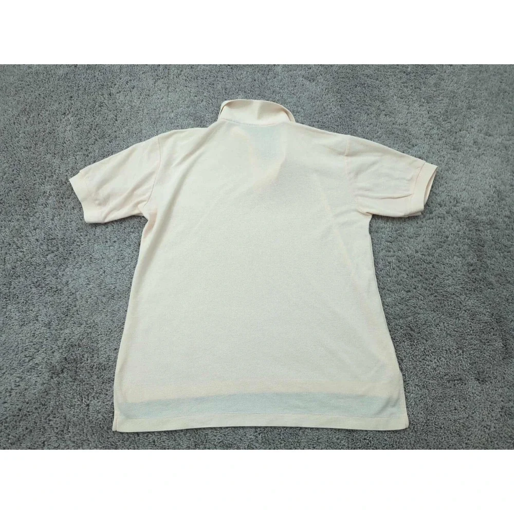 Vintage Levi's Polo Shirt Mens‎ Medium Orange Made in Singapore Single Stitch
